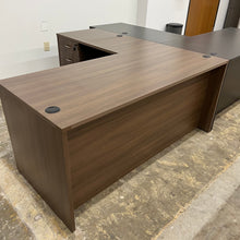 Load image into Gallery viewer, Walnut Executive L-Shaped Desk
