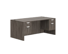 Load image into Gallery viewer, Valley Grey Double Pedestal Desk
