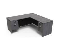 Load image into Gallery viewer, Valley Grey Jr Executive L-Shaped Desk
