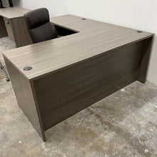 Load image into Gallery viewer, Valley Grey Executive L-Shaped Desk
