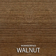 Load image into Gallery viewer, Walnut Executive U-Shape Desk With Aluminum Door Hutch
